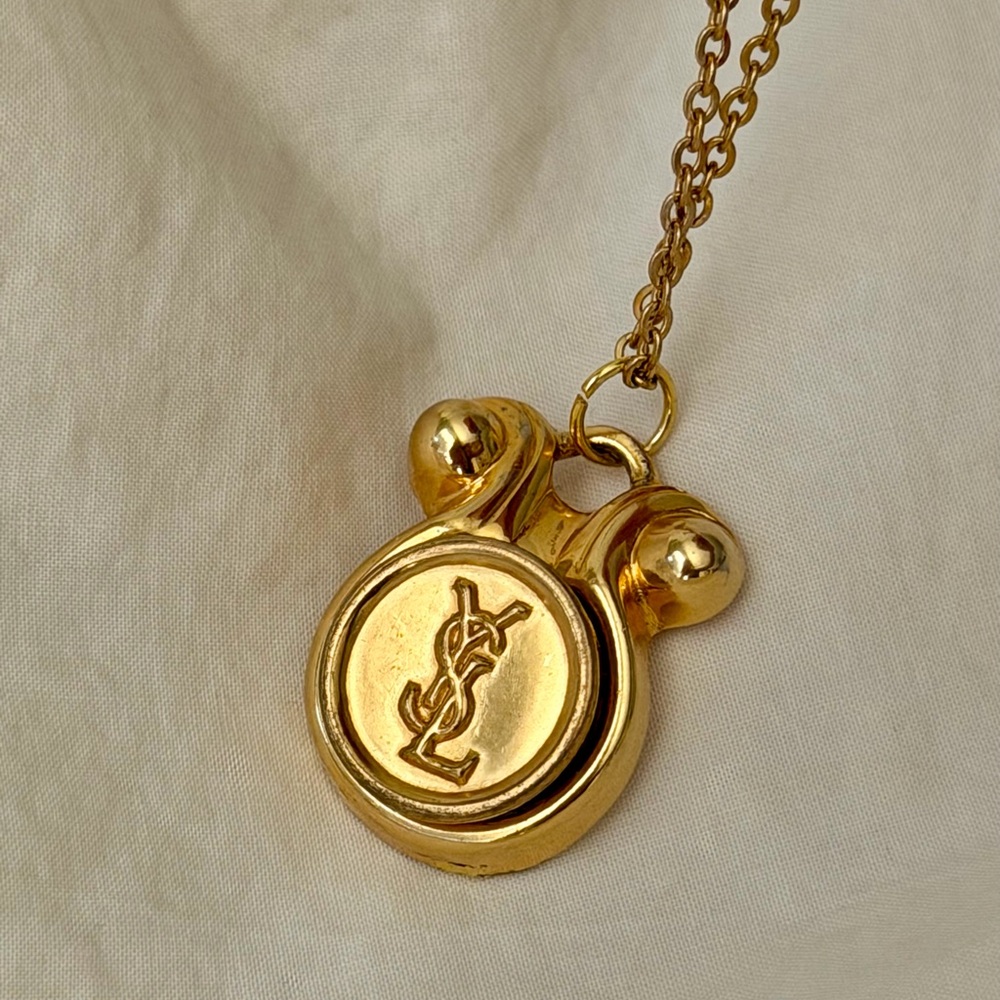 Yves Saint Laurent Luxurious Gold Necklace - Picture 3 of 15